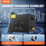 10L Ultrasonic Cleaner Cleaning Machine with Basket Heater and Timer 240W - Front View