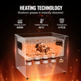 10L Ultrasonic Cleaner Cleaning Machine with Basket Heater and Timer 240W - Side View