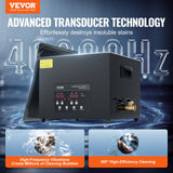 15L Ultrasonic Cleaner Cleaning Machine with Basket Heater and Timer 360W - Front View