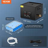 15L Ultrasonic Cleaner Cleaning Machine with Basket Heater and Timer 360W - Close-Up Angle