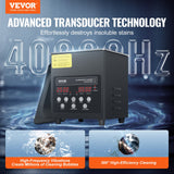 2L Ultra Sonic Cleaner Cleaning Machine with Basket Heater and Timer 60W - Front View