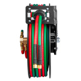 Retractable Welding Hose Reel 1/4 in x 50FT Oxygen Acetylene Rubber Hose R Grade - Extra Image