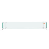 VEVOR Gas Fire Pit Wind Guard for Square Fire Table, 595 x 190 x 165 mm Clear Tempered Wind Guard for Firepits, 8mm Thick Square Glass Shield, Glass Panel with Hard Corner Bracket & Feet - Extra Image