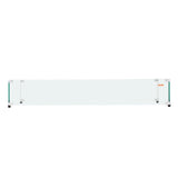 VEVOR Glass Wind Guard for Rectangular Fire Pit Table 748 x 340 x 165 mm, 8mm Thick and Sturdy Tempered Glass Panel with Hard Aluminum Corner Bracket