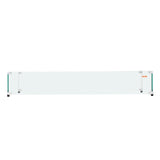 VEVOR Glass Wind Guard for Rectangular Fire Pit Table 748 x 340 x 165 mm, 8mm Thick and Sturdy Tempered Glass Panel with Hard Aluminum Corner Bracket & Rubber Feet, Easy to Assemble - Extra Image