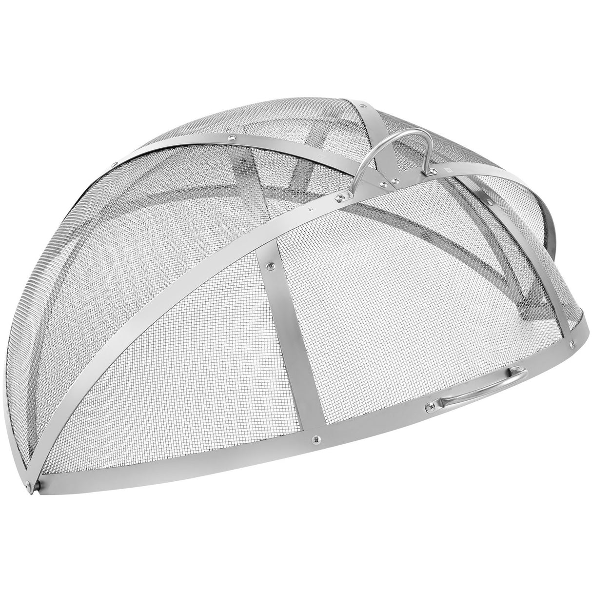 VEVOR Firepit Spark Screen Lid, 36" Diameter, Outdoor Firepit Ring Cover Round Accessories, Fire Pit Metal Cover, Easy-Opening Stainless Steel Fire