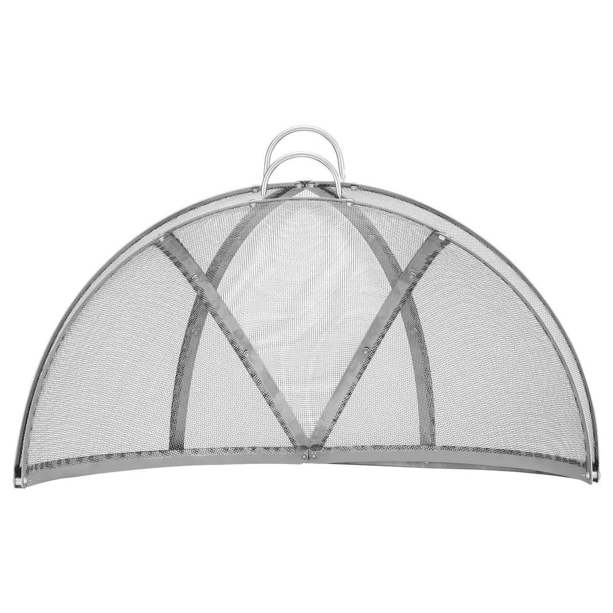 VEVOR Firepit Spark Screen Lid, 36" Diameter, Outdoor Firepit Ring Cover Round Accessories, Fire Pit Metal Cover, Easy-Opening Stainless Steel Fire