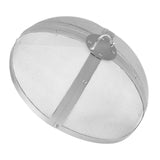 VEVOR Fire Pit Spark Screen Round 27", Reinforced Heavy Duty Steel Metal Cover, Outdoor Firepit Lid, Easy-Opening Top Screen Covers Round with Ring