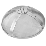 VEVOR Fire Pit Spark Screen Round 27", Reinforced Heavy Duty Steel Metal Cover, Outdoor Firepit Lid, Easy-Opening Top Screen Covers Round with Ring