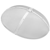 VEVOR Fire Pit Spark Screen Round 30", Reinforced Heavy Duty Steel Metal Cover, Outdoor Firepit Lid, Easy-Opening Top Screen Covers Round with Ring