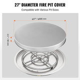 VEVOR Fire Pit Cover Lid, 27