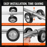 VEVOR Sliding Gate Kit 6??Heavy Duty Rolling Hardware for Door 600 lbs Load