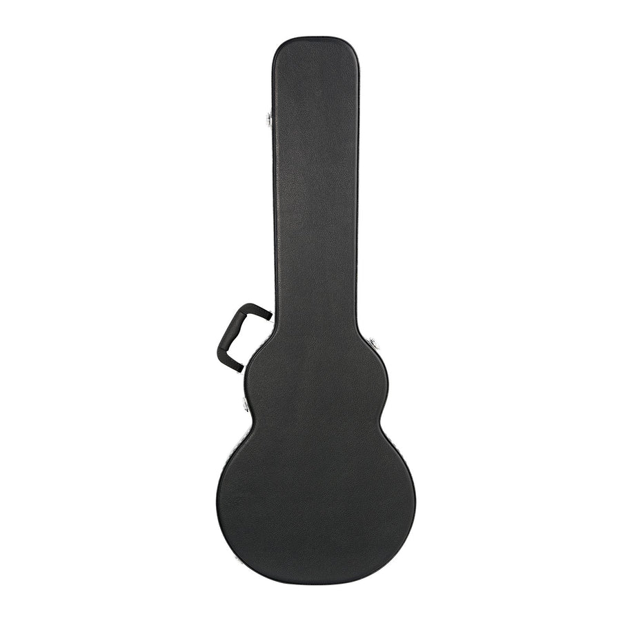 Electric Guitar Hard Case, 1050 mm Gourd-Shaped Guitar Hard Case, With Lock Latch Key Handle, PVC Padding Soft Lining Water-Resistant Hard Shell Guitar Cases, for 990 mm LES Paul Guitars, Black