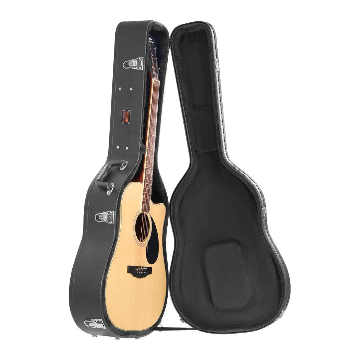 VEVOR Acoustic?Guitar Hard Case 1100 mm With Lock?Key?And for Acoustic Guitar