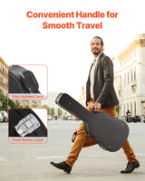 VEVOR Acoustic?Guitar Hard Case 1100 mm With Lock?Key?And for Acoustic Guitar