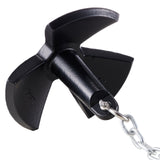 VEVOR River Anchor 30LB Boat Anchor Cast Iron Black Vinyl-Coated Mushroom Anchor - Extra Image