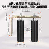 VEVOR Sliding Gate Kit 6??Rolling Hardware with L-Bracket Adjustable for Door