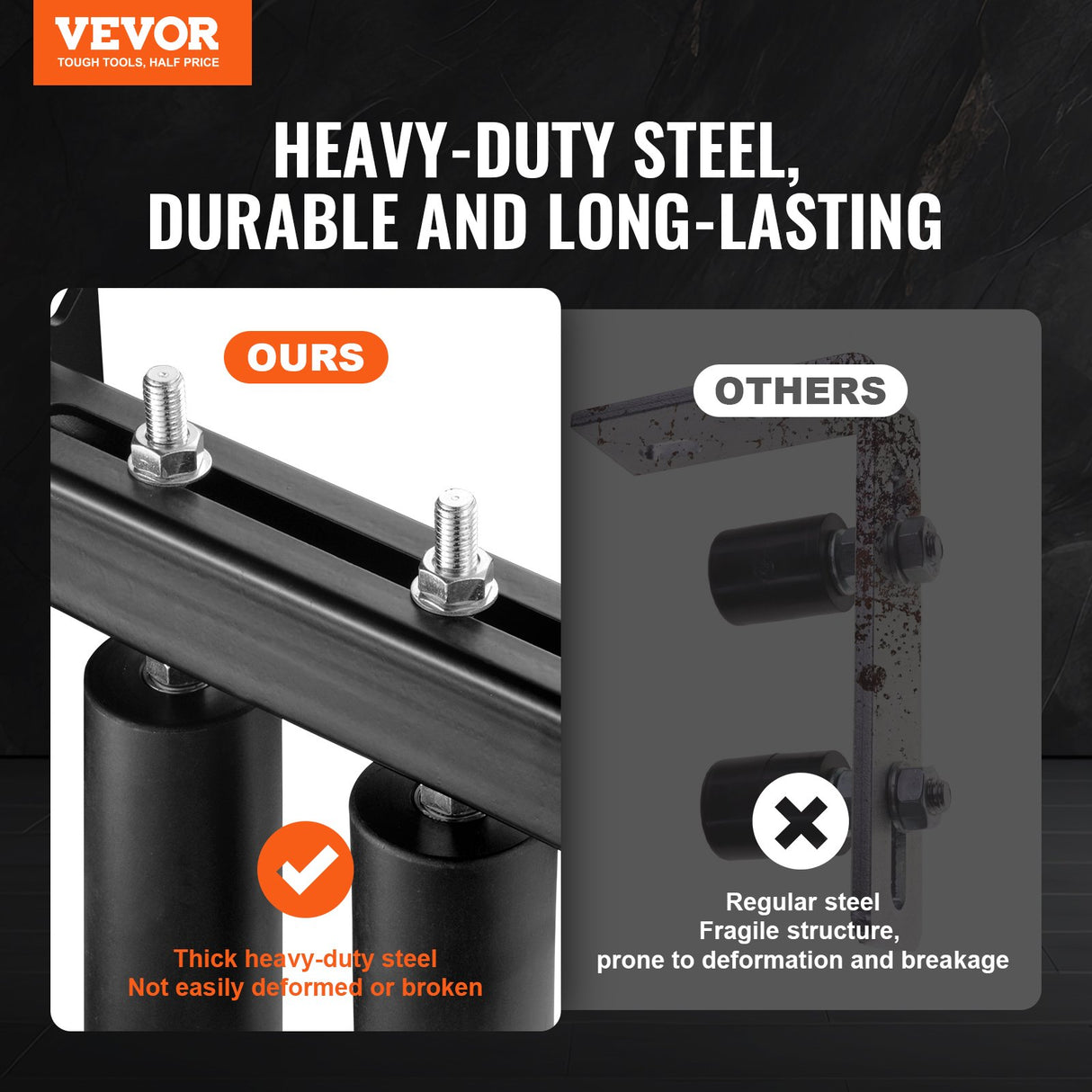 VEVOR Sliding Gate Kit 6??Rolling Hardware with T-Bracket Adjustable for Door