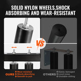 VEVOR Sliding Gate Kit 6” Rolling Hardware with T-Bracket Adjustable for Door - Side View