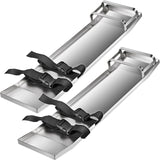 VEVOR Concrete Knee Boards 70cm x 20cm Slider Knee Boards, Kneeler Board Stainless Steel Kneeboards, Concrete Sliders Pair Moving Sliders, with Concrete Board Straps for Cement and Concrete Finishi