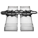 VEVOR Concrete Knee Boards 70cm x 20cm Slider Knee Boards, Kneeler Board Stainless Steel Kneeboards, Concrete Sliders Pair Moving Sliders, with Concrete Board Straps for Cement and Concrete Finishi