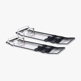 VEVOR Concrete Knee Boards Stainless Steel, 28'' x 8'' Concrete Sliders, Knee Boards For Concrete, Concrete Knee Pads Pair Moving Sliders, with Board