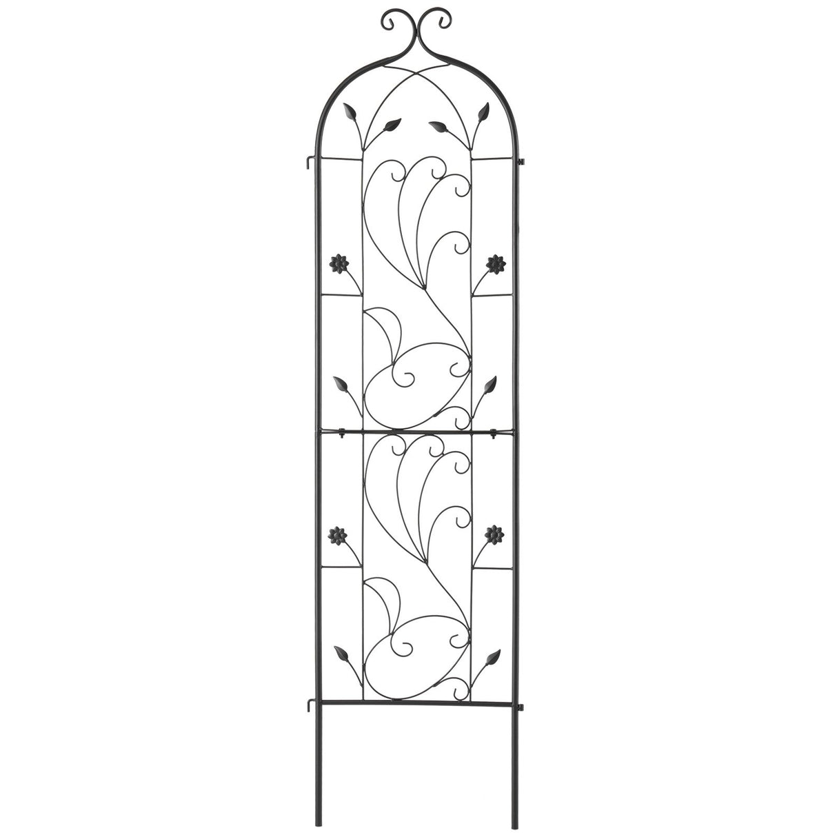 VEVOR Metal Garden Trellis for Climbing Plant Support 60 x 15 in Rustproof