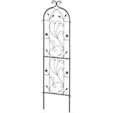 VEVOR Metal Garden Trellis for Climbing Plant Support 60 x 15 in Rustproof