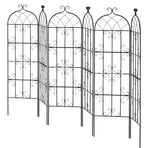 4 Packs Metal Garden Trellis for Climbing Plant Support 71x20 in Rustproof