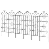 4 Packs Metal Garden Trellis for Climbing Plant Support 71x20 in Rustproof - Extra Image