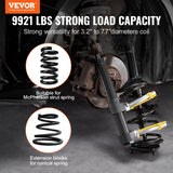 VEVOR Strut Spring Compressor Set, Macpherson Strut Spring Compressor Kit, Interchangeable Fork Strut Coil Extractor Remover Tool, with Yellow Protective Sleeve and Carrying Case - Front View
