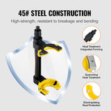 VEVOR Strut Spring Compressor Set, Macpherson Strut Spring Compressor Kit, Interchangeable Fork Strut Coil Extractor Remover Tool, with Yellow Protective Sleeve and Carrying Case - 45-Degree Angle