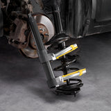 VEVOR Strut Spring Compressor Set, Macpherson Strut Spring Compressor Kit, Interchangeable Fork Strut Coil Extractor Remover Tool, with Yellow Protective Sleeve and Carrying Case - Low Angle