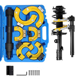 VEVOR Strut Spring Compressor Set, Macpherson Strut Spring Compressor Kit, Interchangeable Fork Strut Coil Extractor Remover Tool, with Yellow Protective Sleeve and Carrying Case - Extra Image