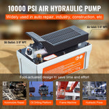 Air Hydraulic Pump, 10,000 PSI 1/2 Gal Reservoir, NPT 3/8