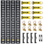 VEVOR E Track Tie Down Rail Kit 30PCs 1.52m E Track Rails Enclosed Cargo Trailer