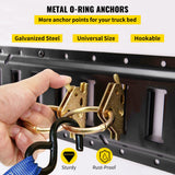 VEVOR E Track Tie Down Rail Kit 30PCs 1.52m E Track Rails Enclosed Cargo Trailer - 45-Degree Angle