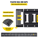VEVOR E Track Tie Down Rail Kit 30PCs 1.52m E Track Rails Enclosed Cargo Trailer - Rear View