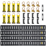 VEVOR E Track Tie Down Rail Kit 30PCs 1.52m E Track Rails Enclosed Cargo Trailer
