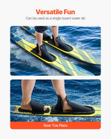 VEVOR 150 cm Water Skis Combo Adults Water Skis with X-7 Adjustable Bindings