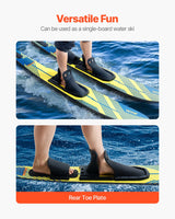 VEVOR 150 cm Water Skis Combo Adults Water Skis with X-7 Adjustable Bindings - Top-Down View