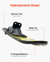 VEVOR 150 cm Water Skis Combo Adults Water Skis with X-7 Adjustable Bindings
