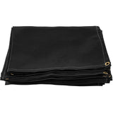 10 x 10 Ft Welding Blanket Black Fiberglass Blanket Portable Fiberglass Fire Retardant Blanket Welding Mat Welding Fireproof Thermal Resistant Insulation With Carry Bag