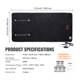 VEVOR Sauna Blanket for Detoxification, Portable Far Infrared Sauna for Home, Oxford Sauna Bag w/ Arm Holes & Carbon Fiber Heating, 1-6 Level Adjustable Temp35-80°C, 5-60 Minutes Timer, 1900x900mm - Extra Image