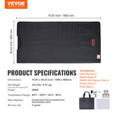 VEVOR Sauna Blanket for Detoxification, Portable Far Infrared Sauna for Home Relaxation, 1-6 Level Adjustable Temprature Rannge 35-85?C, 1-60 Minutes