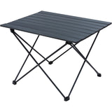 VEVOR Folding Camping Table, Outdoor Portable Side Tables, Lightweight Fold Up Table, Aluminum Alloy Ultra Compact Work Table with Carry Bag, For Cooking, Beach, Picnic, Travel, 22.2x15.9 inch, Black - Extra Image