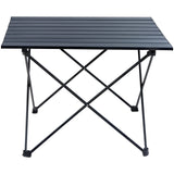 VEVOR Folding Camping Table, Outdoor Portable Side Tables, Lightweight Fold Up Table, Aluminum Alloy Ultra Compact Work Table with Carry Bag, For