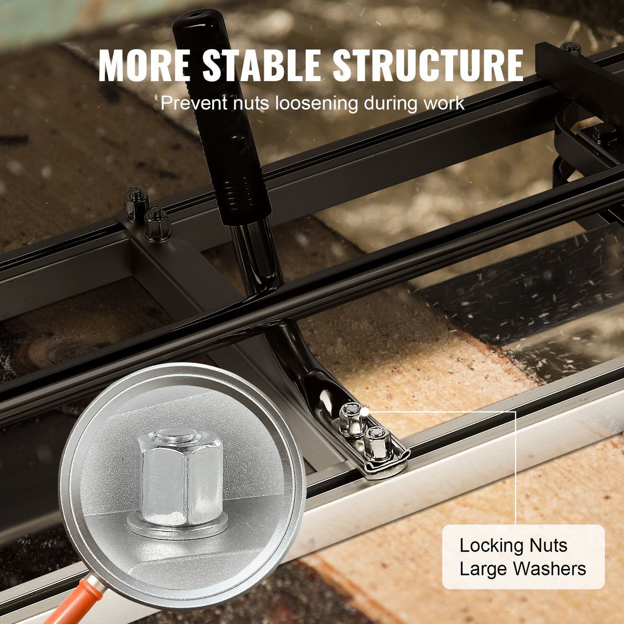 VEVOR Portable Chainsaw Mill 14"-36" Guide Bar 0.2"-11.81" Cutting Thickness