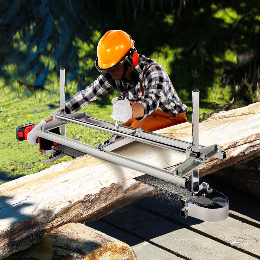 VEVOR Portable Chainsaw Mill 14"-36" Guide Bar 0.2"-11.81" Cutting Thickness
