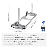 VEVOR Chainsaw Mill, Portable Sawmill 14"-48" Guide Bar, Galvanized Steel Chainsaw Planking Mill with 0.2"-11.81" Cutting Thickness, Wood Lumber Cross